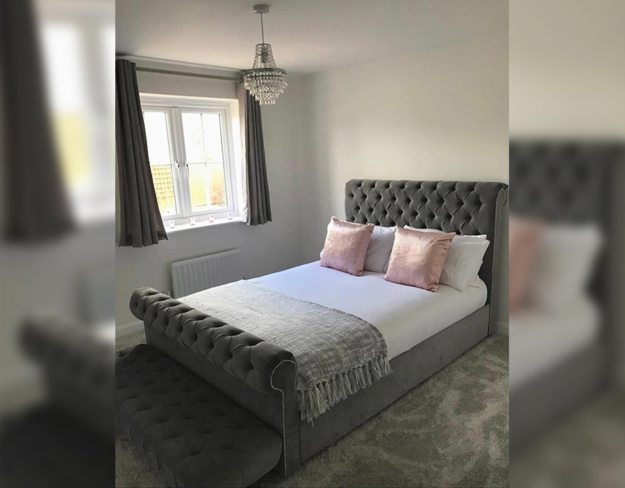 Velvet Vortex Bed The Ultimate Bedframe with Mattress, Ottoman Beds, Bed Headboards, and Bedroom Furniture Storage Solutions