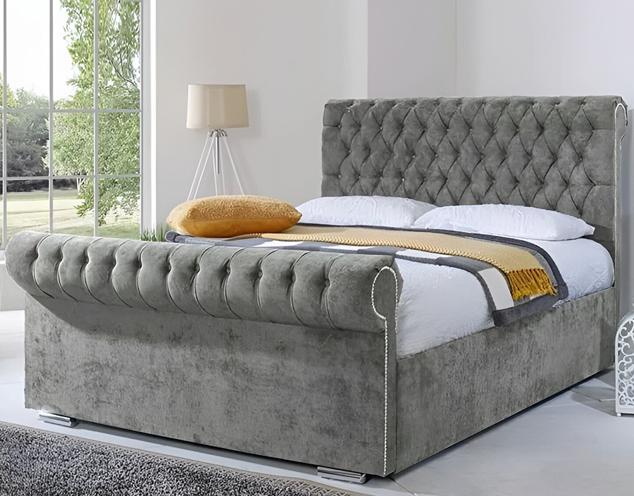 Velvet Vortex Bed The Ultimate Bedframe with Mattress, Ottoman Beds, Bed Headboards, and Bedroom Furniture Storage Solutions