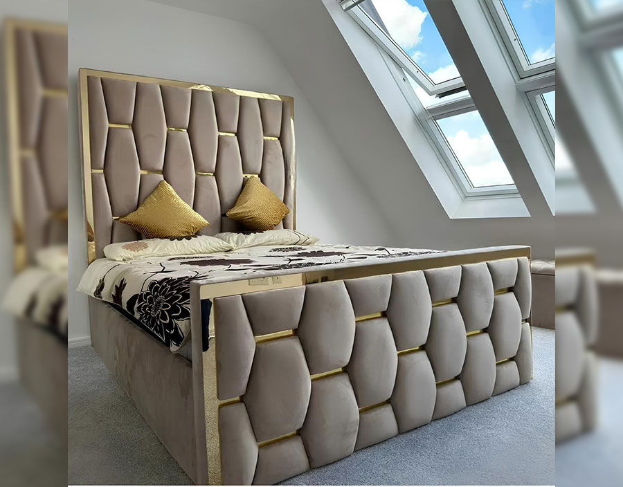 Hexagon Designer Bed The Ultimate Bedframe with Mattress, Ottoman Beds, Bed Headboards, and Bedroom Furniture Storage Solutions