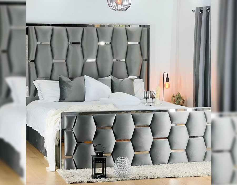 Hexagon Designer Bed The Ultimate Bedframe with Mattress, Ottoman Beds, Bed Headboards, and Bedroom Furniture Storage Solutions