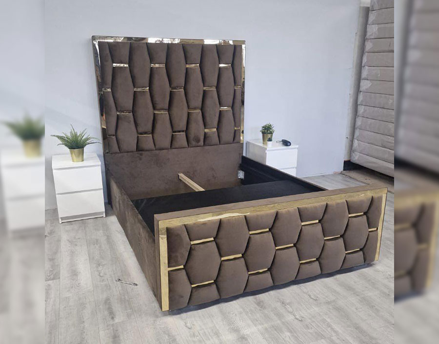 Hexagon Designer Bed The Ultimate Bedframe with Mattress, Ottoman Beds, Bed Headboards, and Bedroom Furniture Storage Solutions